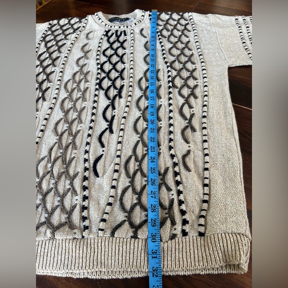 Protege Collection Sweater Men’s Big Tall Sz 2XLT Knit Beige 3D Vintage 90’s Y2K - Picture 7 of 9